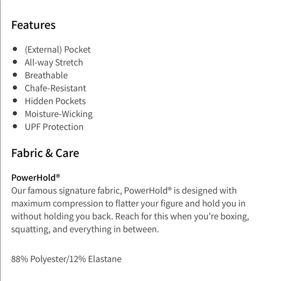 Fabletics powerhold mesh capris leggings black - Picture 9 of 9